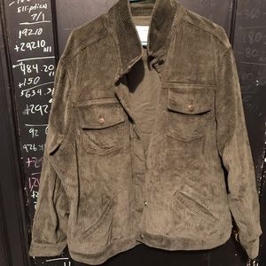 Green corduroy jacket